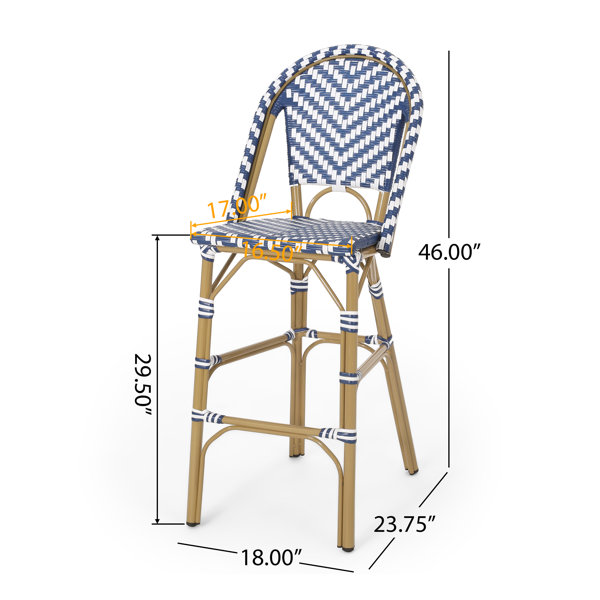 Longshore Tides Zelienople 29.5" Patio Bar Stool & Reviews Wayfair